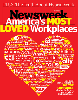 Magazine cover, September 29, 2023 — America's 100 Most Loved Workplaces®, researched and ranked by Best Practice Institute.