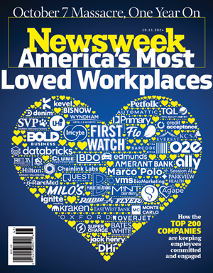 Magazine cover, October 11, 2024 — America's Top 200 Most Loved Workplaces®, researched and ranked by Best Practice Institute.